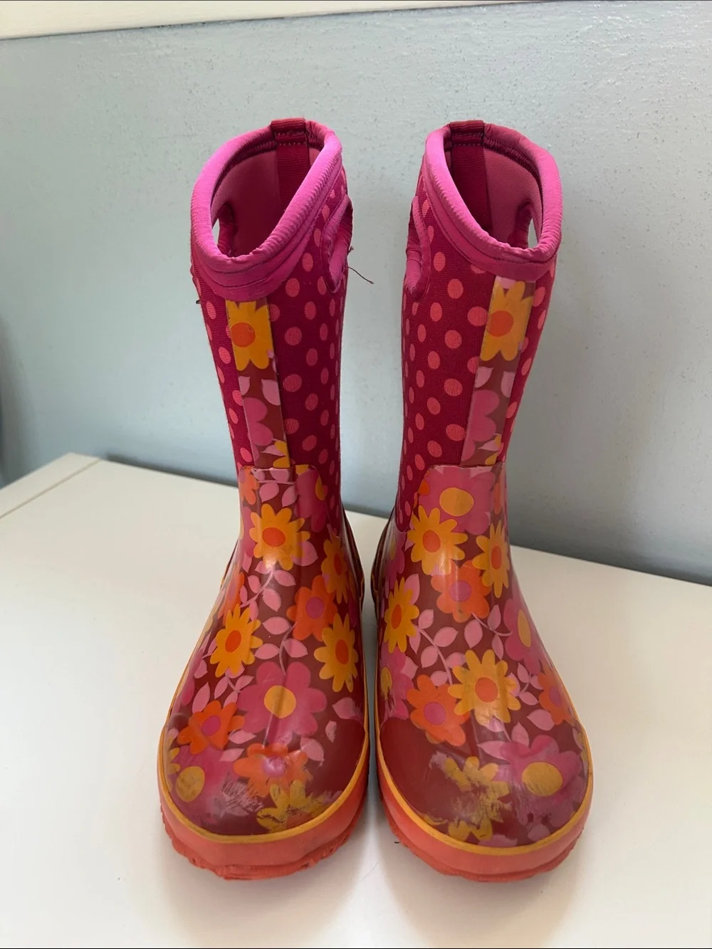 BOGS Flower Dots Youth Rain/Snow Boot